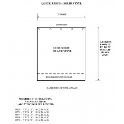 Agriculture Front-To-Back Solid Vinyl Tarps